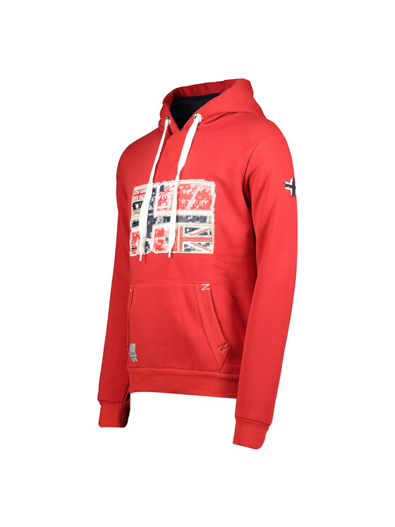 Geographical Norway Geographical Norway Bluza WT1874H/GN-RED Czerwony Reglan Fit