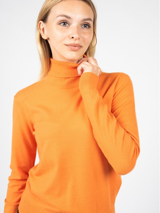 Silvian Heach Silvian Heach Sweter PGA22144LU | Nunteg Pomarańczowy Slim Fit