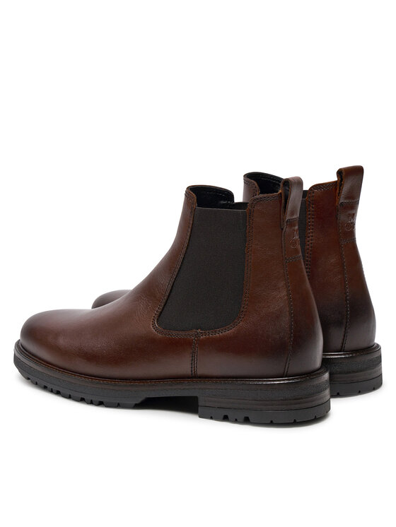 Marc O'Polo Marc O'Polo Kotníková obuv s elastickým prvkem 407 27385001 100 Hnědá