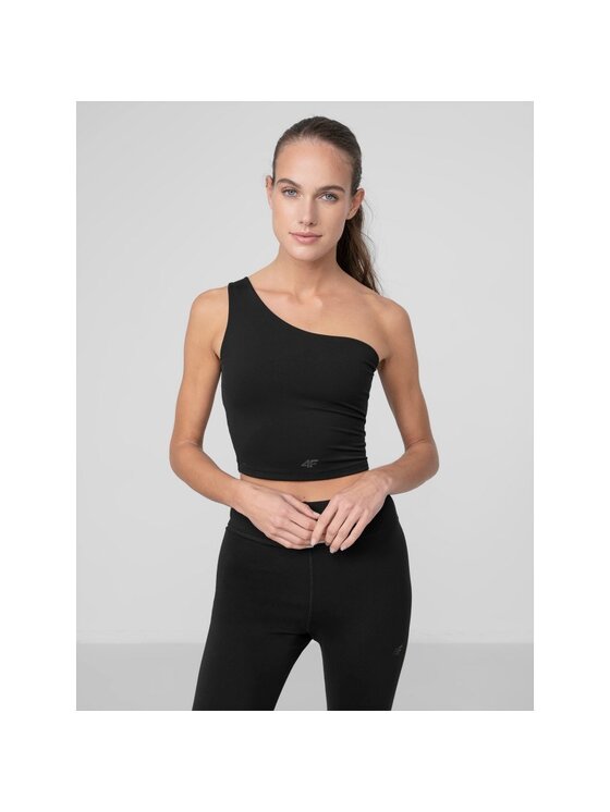 4F 4F Podprsenkový top H4Z22TSD033-20S Čierna Slim Fit