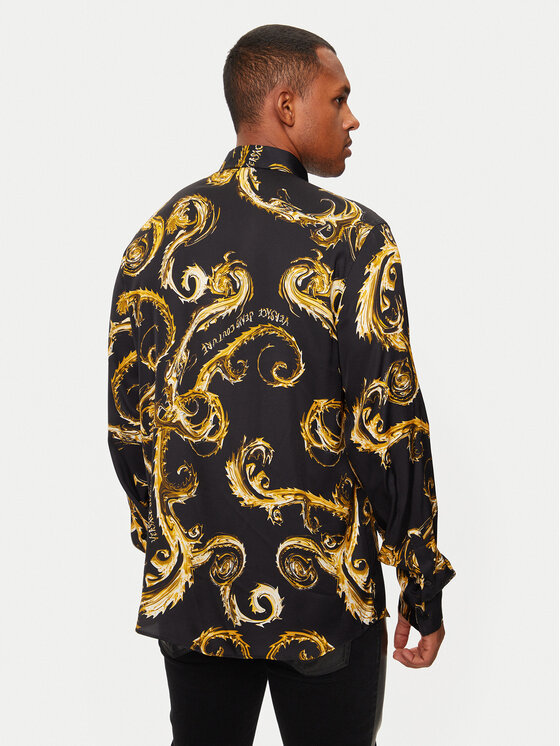 Versace Jeans Couture Versace Jeans Couture Πουκάμισο 77GAL2R0 Μαύρο Regular Fit