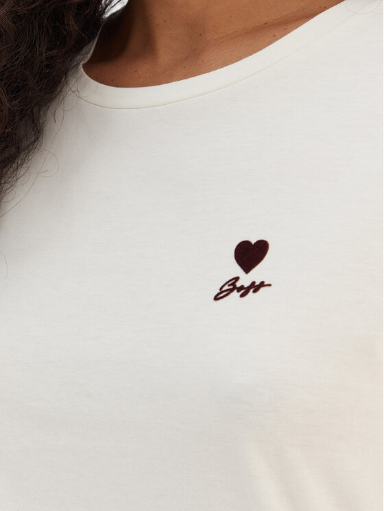 BOSS BOSS Marškinėliai Elove 50556994 Smėlio Regular Fit