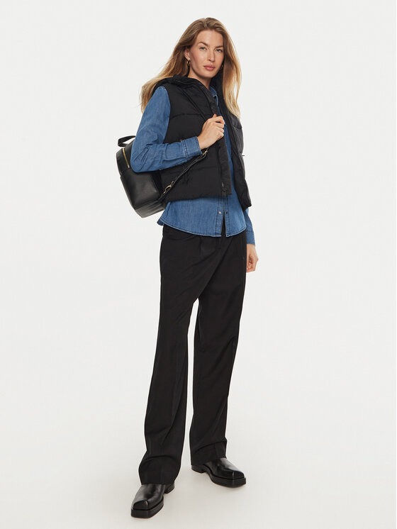 Calvin Klein Performance Calvin Klein Performance Bezrękawnik 00GWF4O510 Czarny Regular Fit