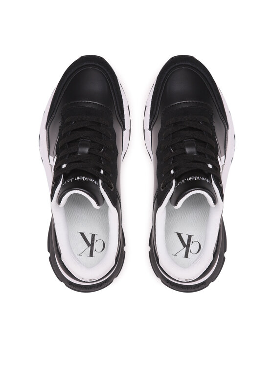 Calvin Klein Jeans Calvin Klein Jeans Сникърси Wedge Runner Mix Lth Wn YW0YW01099 Черен