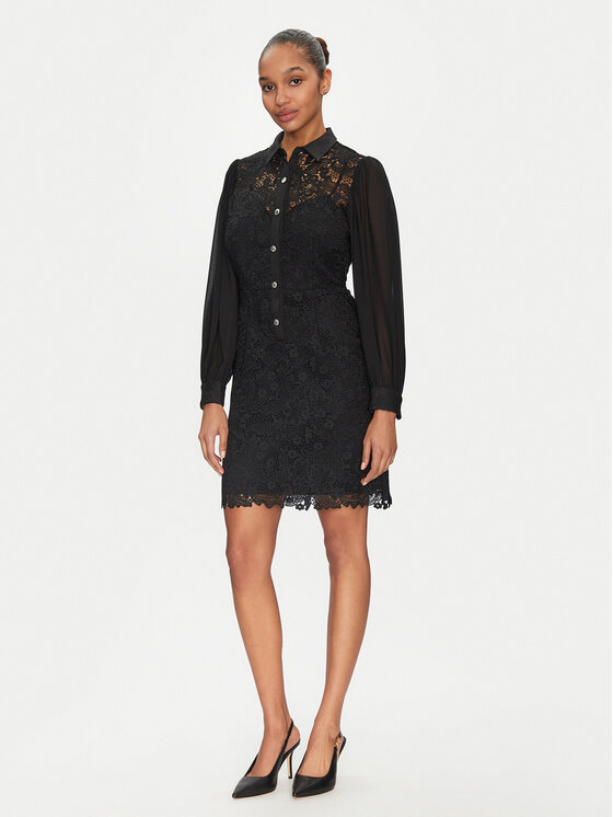 Morgan Morgan Kleid für den Alltag 251-RISLO Schwarz Regular Fit