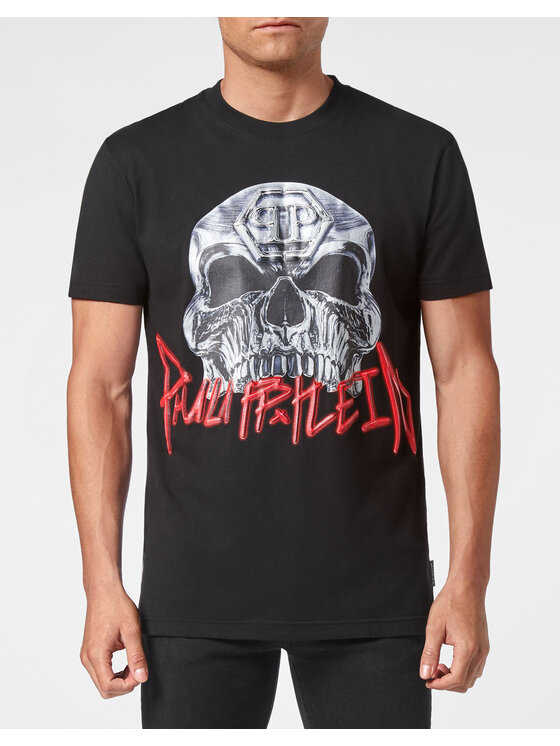 PHILIPP PLEIN PHILIPP PLEIN Tričko 4177 Čierna Regular Fit
