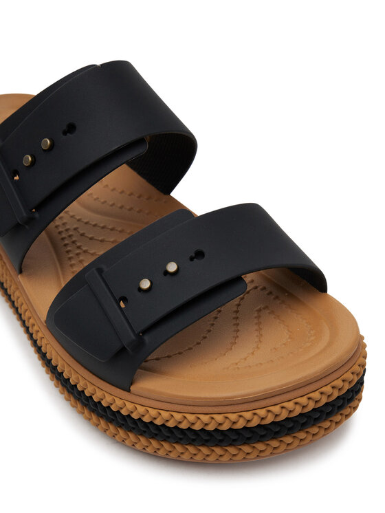 Crocs Crocs Παντόφλες Brooklyn Woven Buckle 209978 Μαύρο