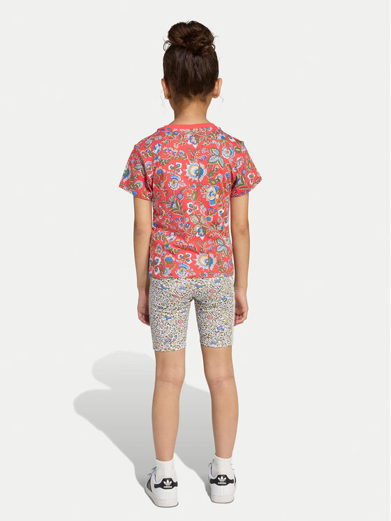adidas adidas Set majica i hlače Liberty London JV7721 Crvena Slim Fit