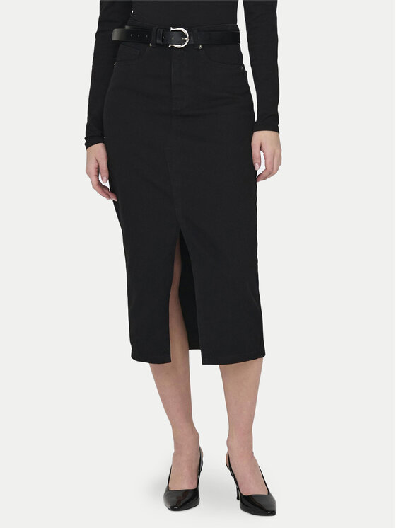 ONLY ONLY Fustă de blugi Siri 15324365 Negru Regular Fit
