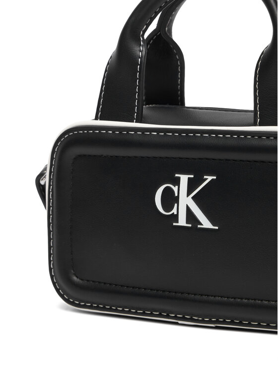 Calvin Klein Calvin Klein Τσάντα Contrast Ck Mini Bauletto Bag LV04F1257G Μαύρο