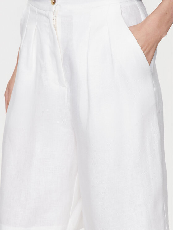 ViCOLO ViCOLO Kratke hlače TB0788 Bijela Relaxed Fit