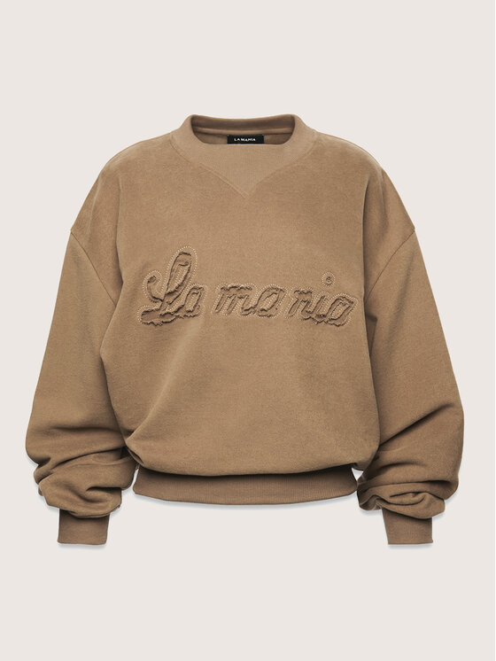 La Mania La Mania Felpa BRODIE Beige Classic Fit