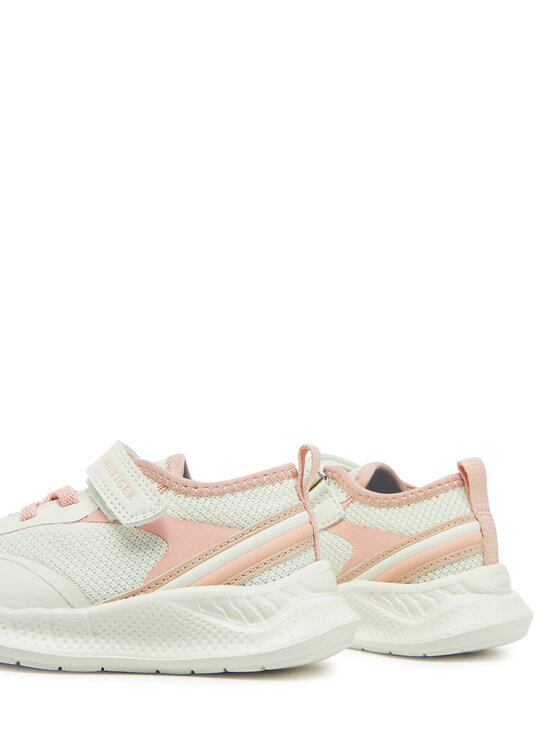 Tommy Hilfiger Tommy Hilfiger Sneakersy Low Cut Lace-Up/Velcro Sneaker T1A9-33755-1697 M Biały