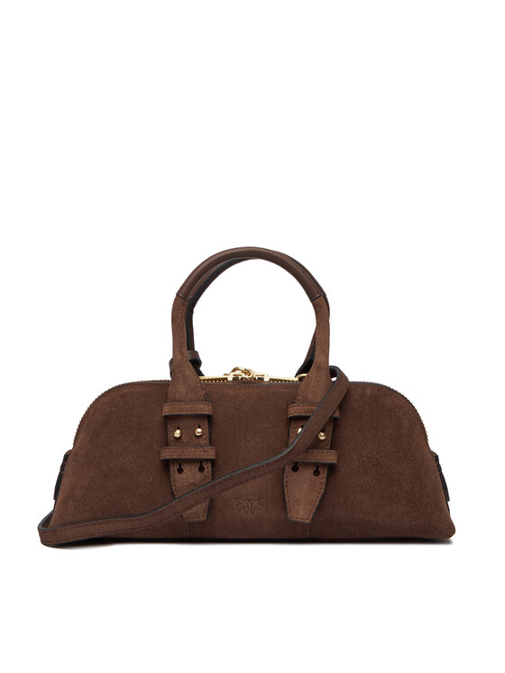PINKO PINKO Ročna torba Bowling Bag Baguette AI 25-26 PLTT 105334 A2JH Rjava