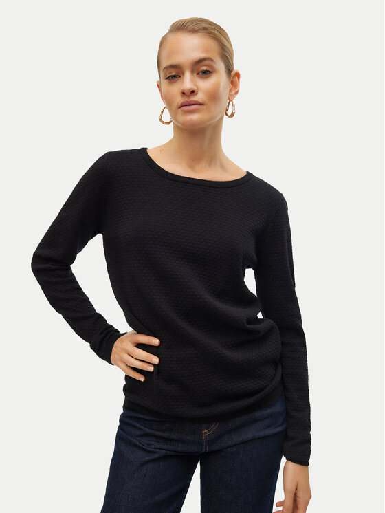 Vero Moda Vero Moda Sweter Care 10136644 Czarny Regular Fit
