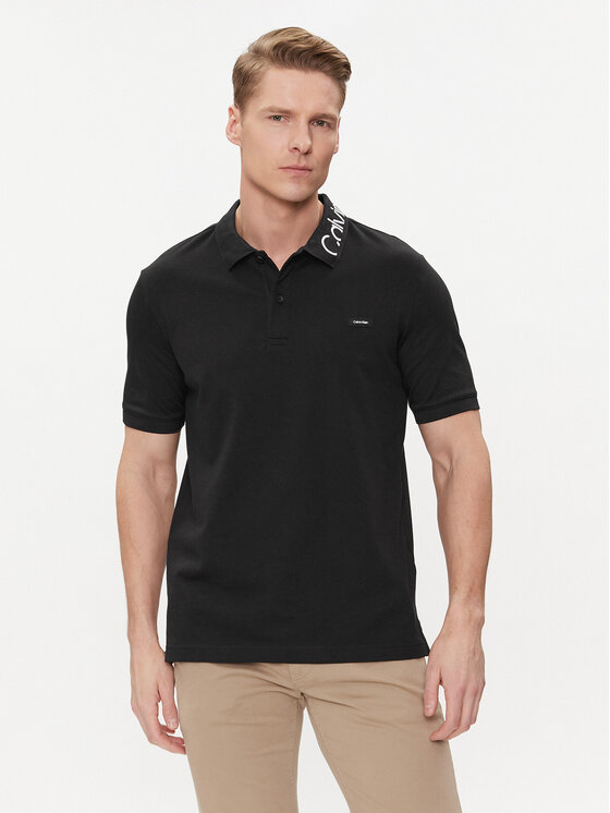 Calvin Klein Polo K10K112467 Melns Regular Fit