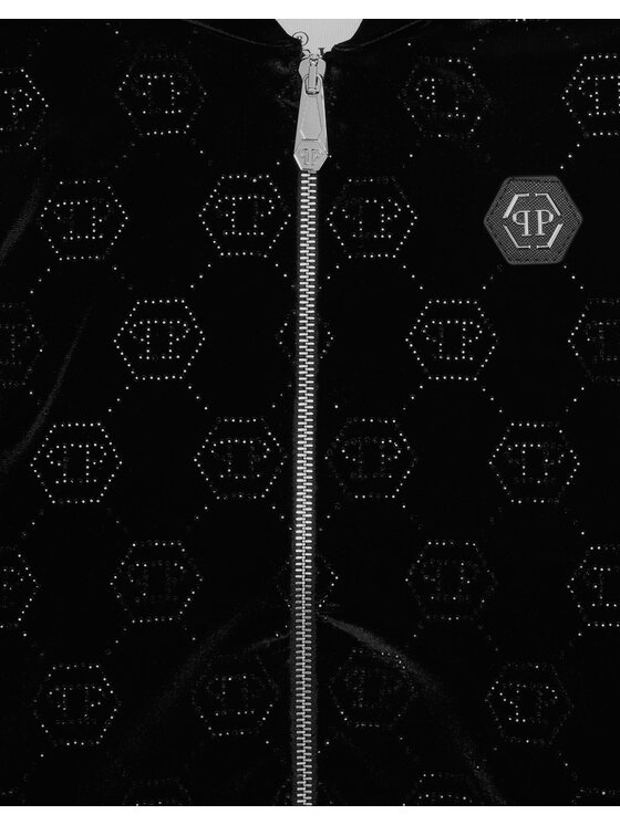 PHILIPP PLEIN PHILIPP PLEIN Bluza 19693 Czarny Regular Fit