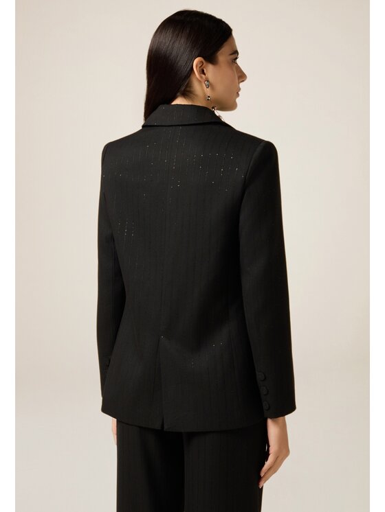 Oltre Oltre Giacca di transizione Q012R004634N033 Nero Regular Fit