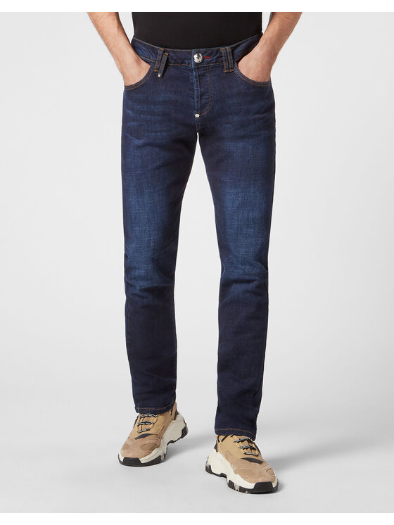 PHILIPP PLEIN PHILIPP PLEIN Jeansy 251 Světle modrá Straight Fit