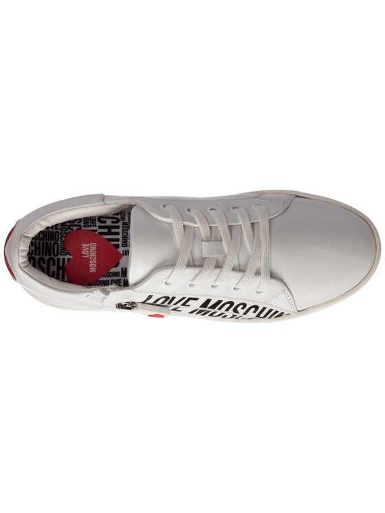 MOSCHINO MOSCHINO Sneakersy JA15093G1CIA0100 Biały