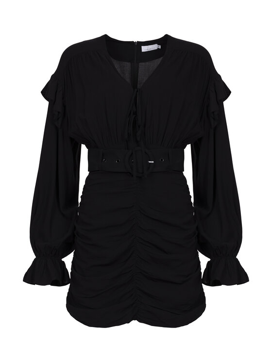 LAURELLA LAURELLA Sukienka codzienna 4UL028 Czarny Regular Fit