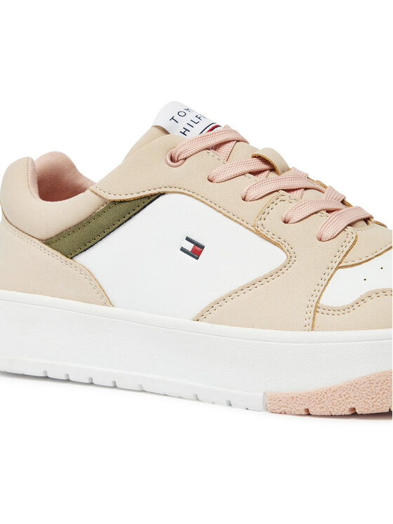 Tommy Hilfiger Tommy Hilfiger Laisvalaikio batai Low Cut Lace-Up Sneaker T3A9-33527-1269 S Balta