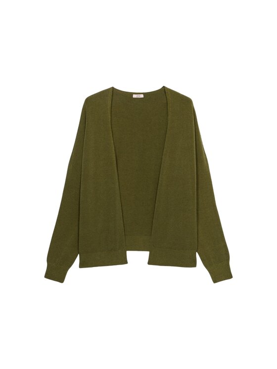 Oltre Oltre Kardigan M045E002031N035 Zielony Baggy Fit