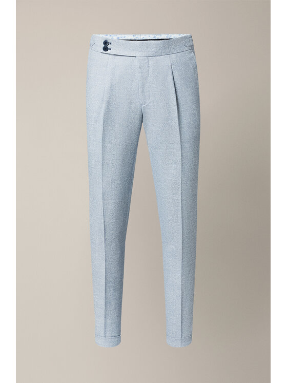 Lancerto Lancerto Spodnie materiałowe Paullo Błękitne SP131126000005 Niebieski Slim Fit