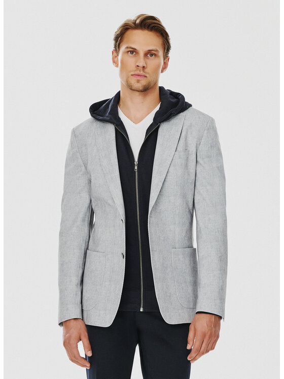 Pako Lorente Pako Lorente Marynarka P24WF-3X-026 Szary Slim Fit