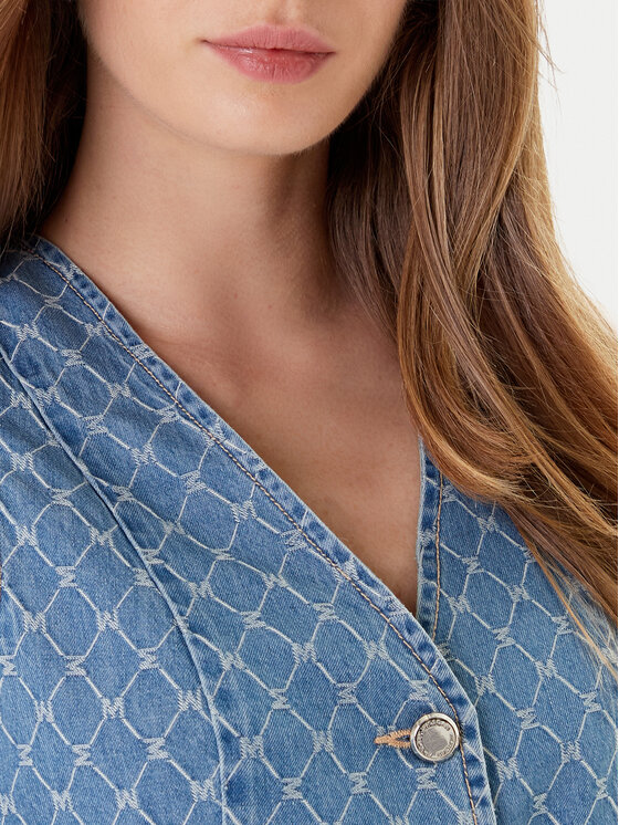 Morgan Morgan Mellény 252-COSHEL Kék Slim Fit