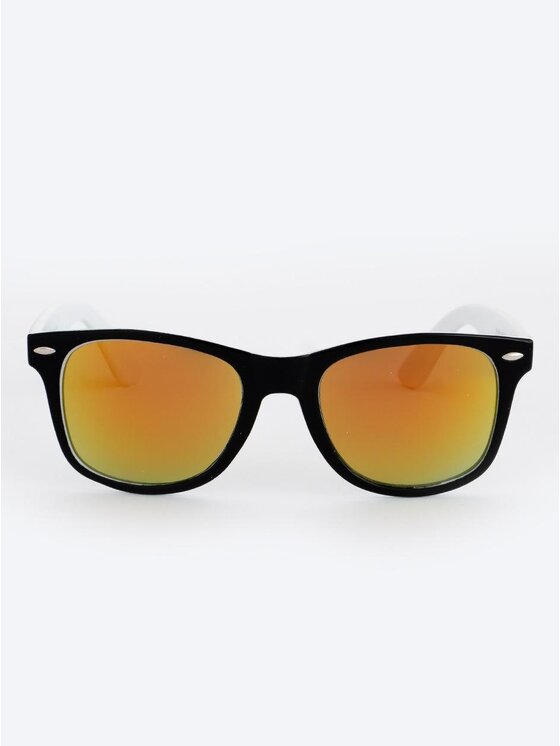 Jigga Wear Jigga Wear Okulary przeciwsłoneczne Name Contrast Czarne Białe Żółte uni filtr uv Czarny