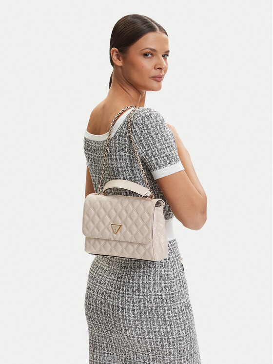 Guess Guess Ročna torba Giully II HWQG96 73200 Kremna