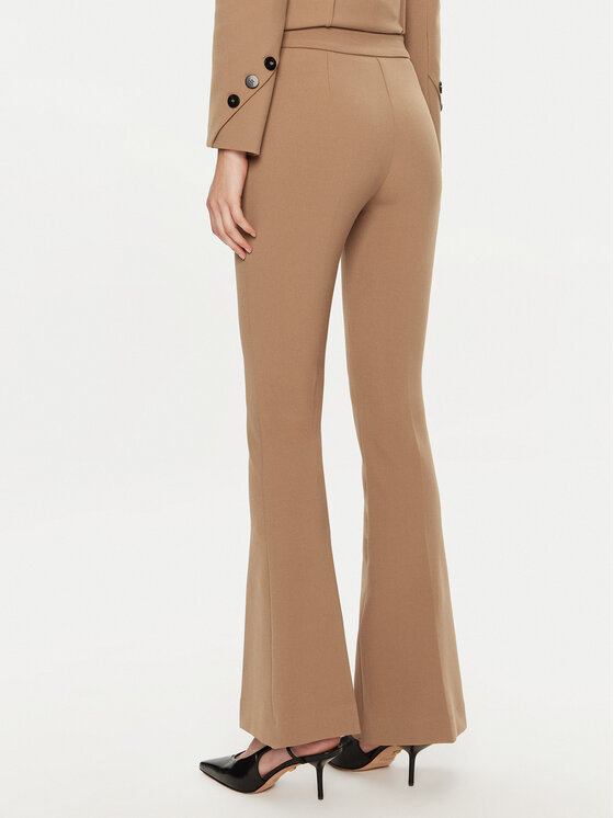 Simona Corsellini Simona Corsellini Текстилни панталони A24CPPA011 Бежов Regular Fit