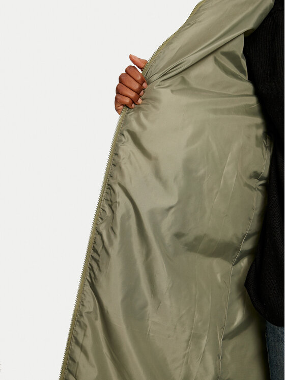 Pieces Pieces Geacă de iarnă 17115627 Verde Regular Fit