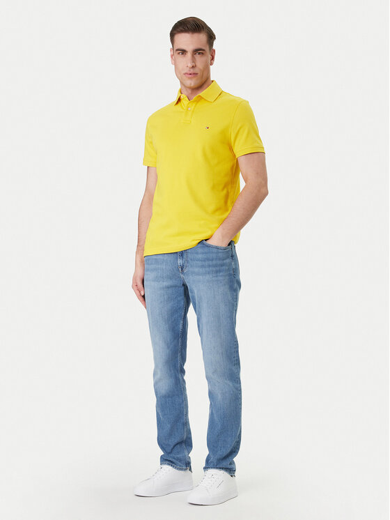 Tommy Hilfiger Tommy Hilfiger Polo marškinėliai 1985 MW0MW17770 Geltona Regular Fit