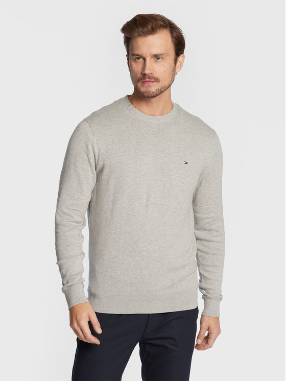 Tommy Hilfiger Tommy Hilfiger Džemper MW0MW28046 Siva Regular Fit