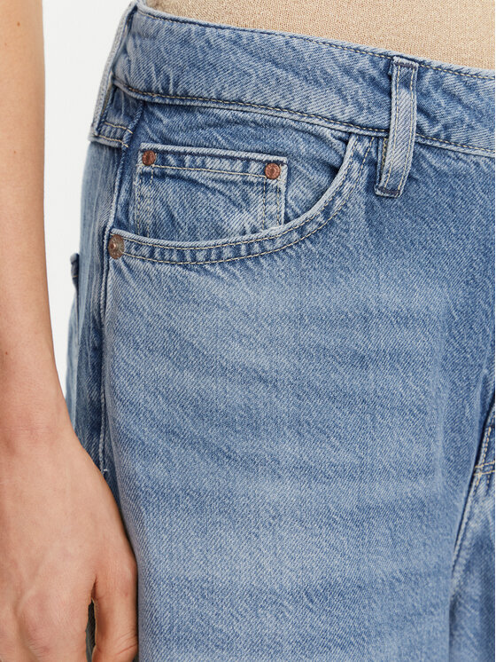 Guess Guess Jeansy W5GA82 D5B94 Niebieski Wide Leg