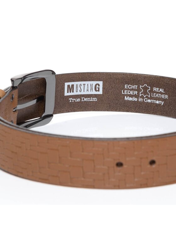 Mustang Mustang Pasek Męski BELT Brązowy