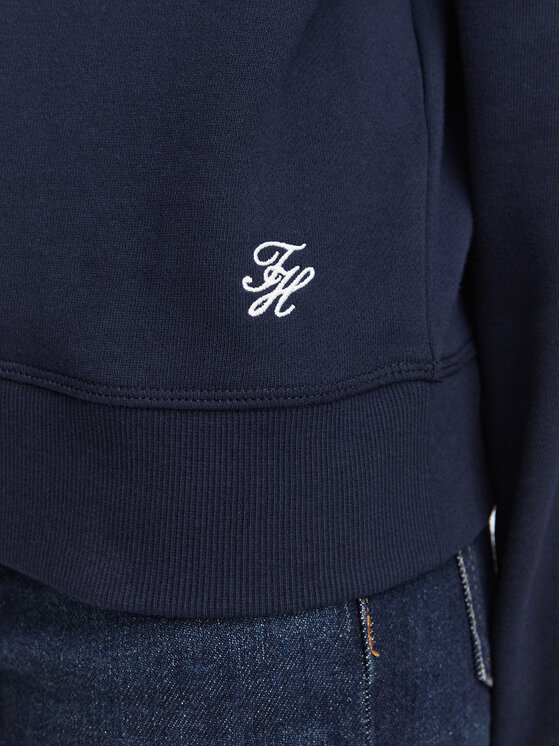 Tommy Hilfiger Tommy Hilfiger Jopa Script Terry WW0WW52355 Mornarsko modra Regular Fit
