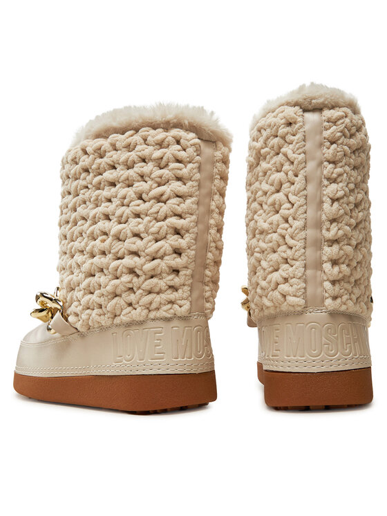 LOVE MOSCHINO LOVE MOSCHINO Μπότες Χιονιού JA24322G0LISI120 Μπεζ