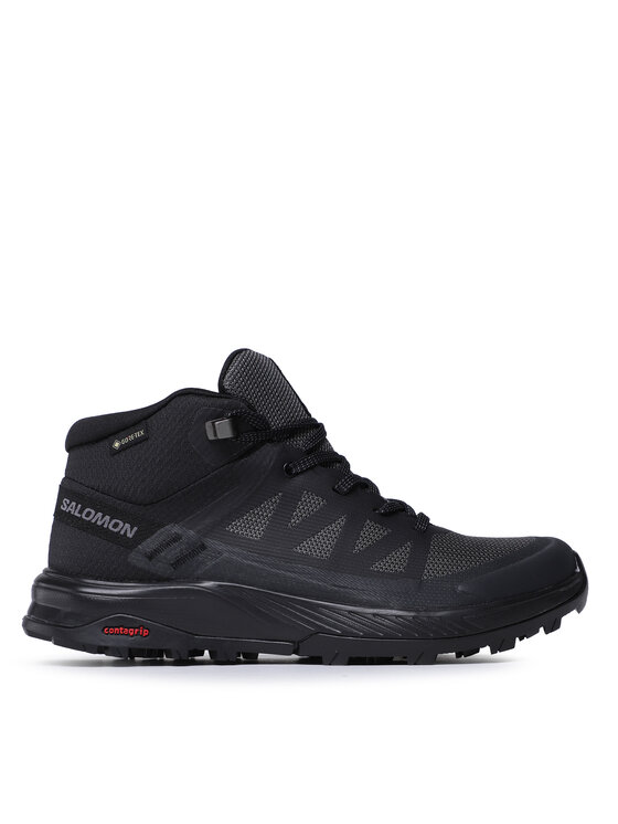Salomon Trekingová obuv Outrise Mid Gtx W L47160500 Čierna