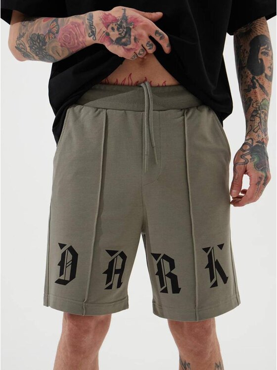 Szorty materiałowe, rozmiar XL, Khaki, Krótkie Spodenki Dresowe Męskie Khaki Machinist Dark XL