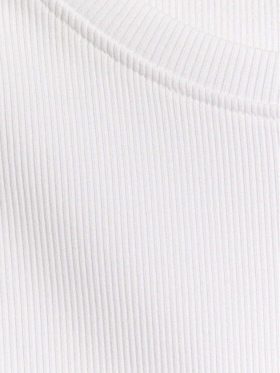 4F 4F Bluzka BASIC+ Biały Slim Fit