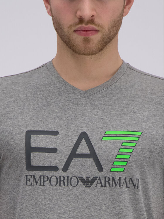 EA7 Emporio Armani EA7 Emporio Armani T-Shirt 3GPT02 PJ03Z 3905 Szary Slim Fit