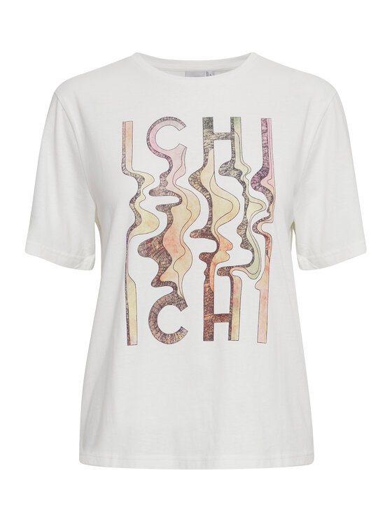 ICHI ICHI T-Shirt 20118311 Biały Regular Fit