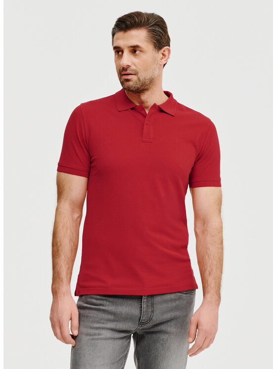Pako Lorente Pako Lorente Polo P25SF-TX-003 Czerwony Classic Fit