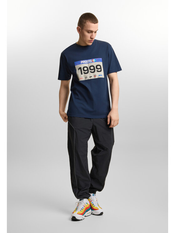 PROSTO. PROSTO. T-Shirt Runner Granatowy Regular Fit