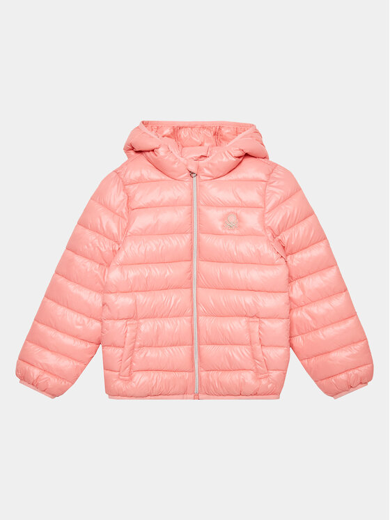 United Colors Of Benetton Geacă din puf 21INCN015 Roz Regular Fit