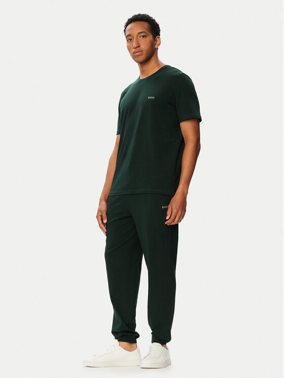 BOSS BOSS Pantaloni trening Mix&Match 50515305 Verde închis Regular Fit