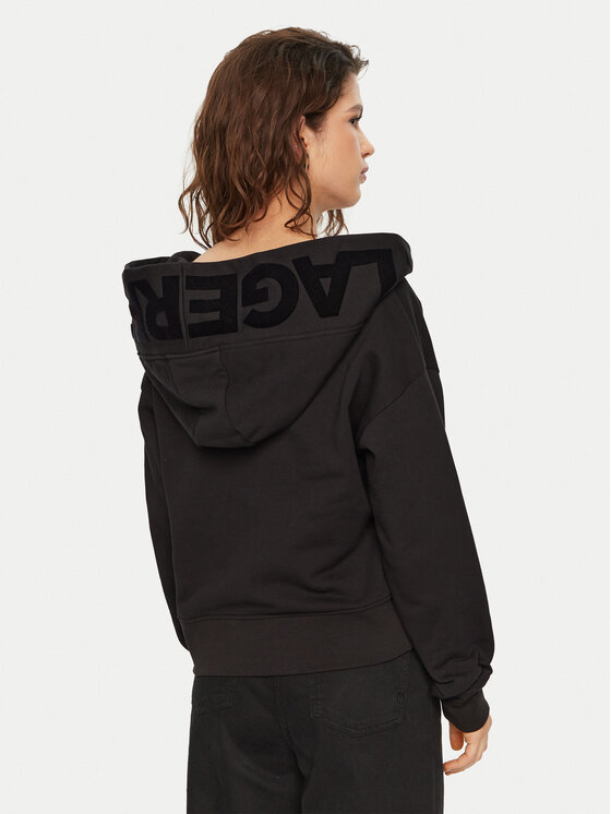 KARL LAGERFELD KARL LAGERFELD Sweatshirt A1W20064 Schwarz Relaxed Fit